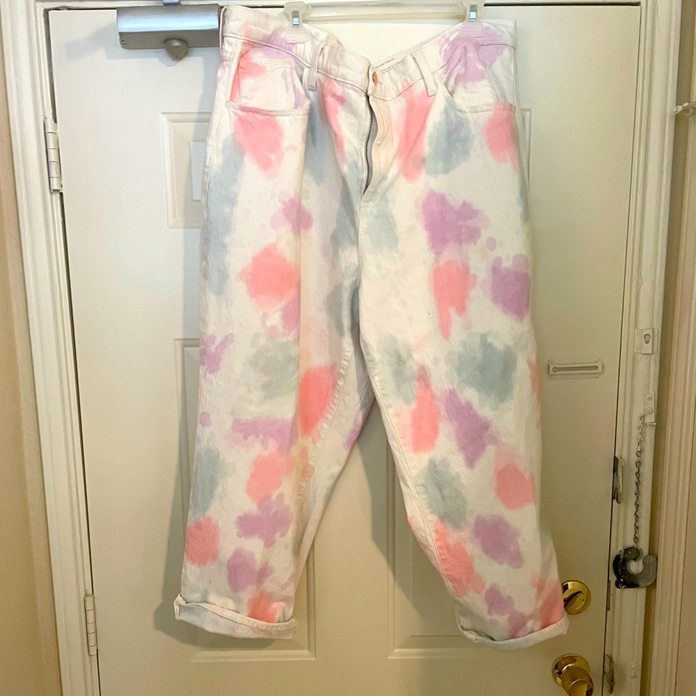 Universal Thread color Tie dye slim Vintage straight Jeans